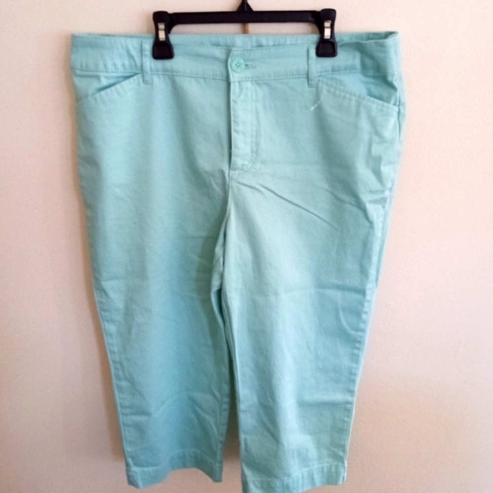 NWOT light blue green Capri pants ready for spring and summer
